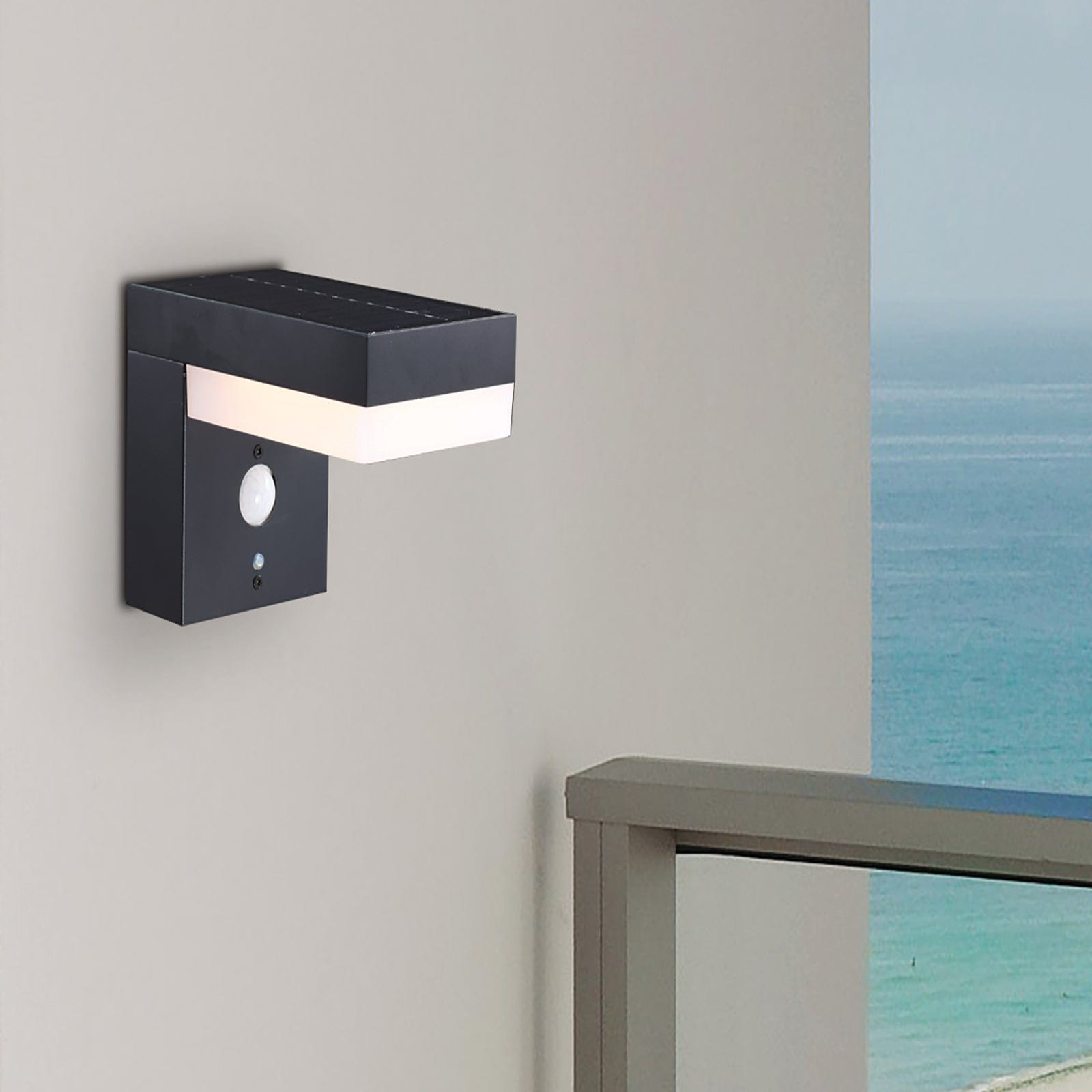 Applique Led extérieur Solaire VENUS - Détecteur de mouvements - 3 modes d'éclairage 75 à 600 lumens - Lumihome-France.com