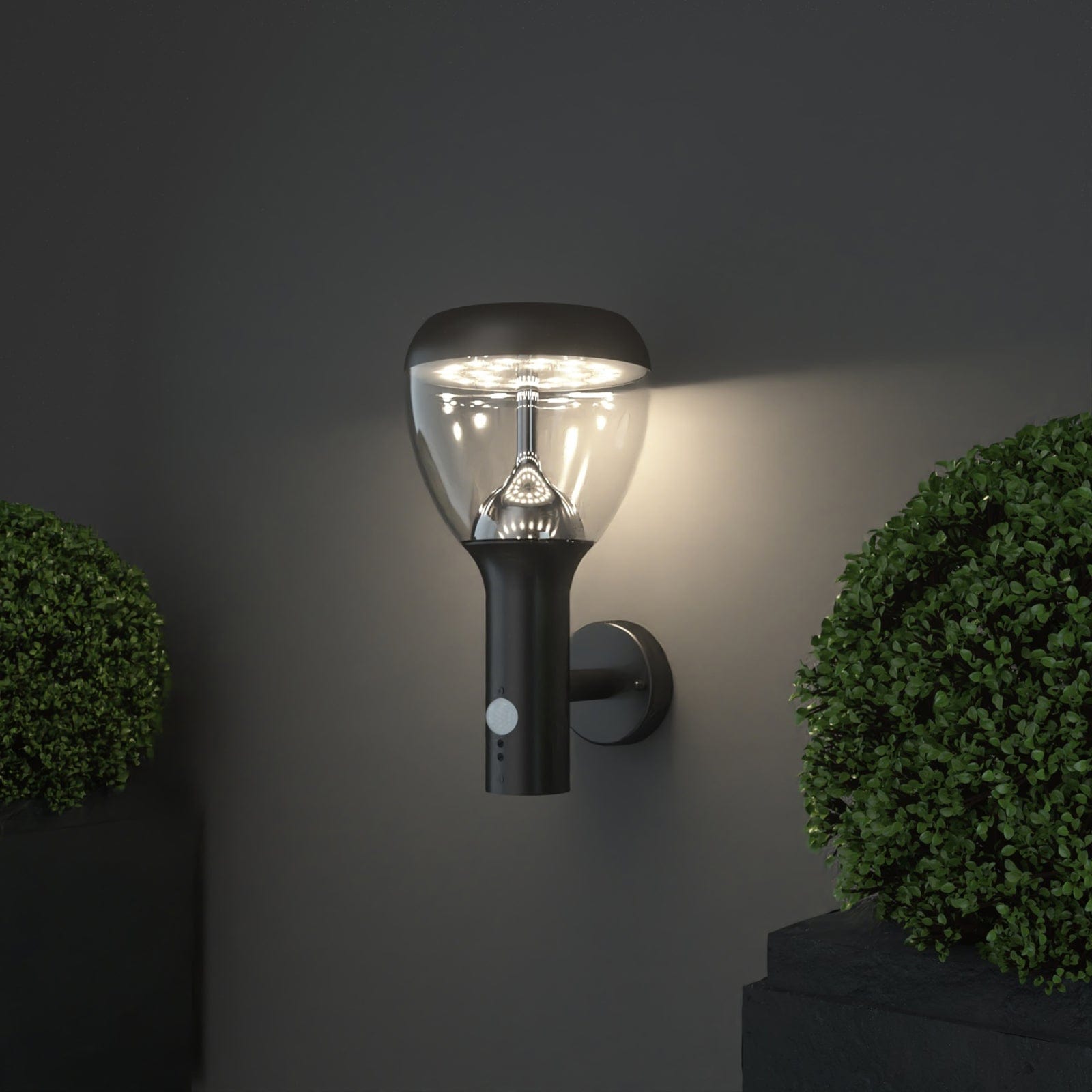 Applique Led solaire LUNA - Détecteur de mouvements - 3 modes d'éclairage 75 à 600 lumens - Lumihome-France.com
