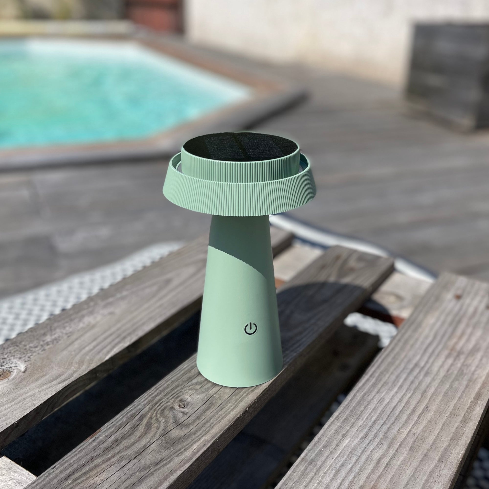 Solar Tischlampe LED ROSA - Lumihome